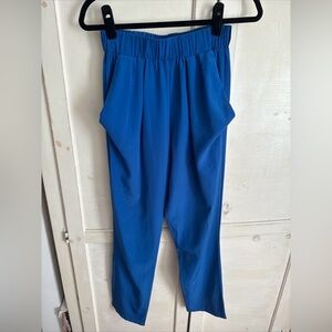Blue High-Waisted Pants